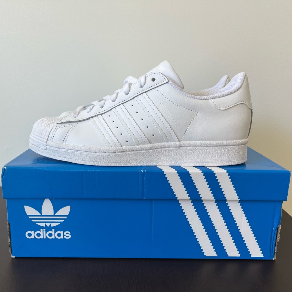 NWT Adidas Superstars - Cloud White